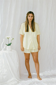 Siesta PJ Shorts - Lemon