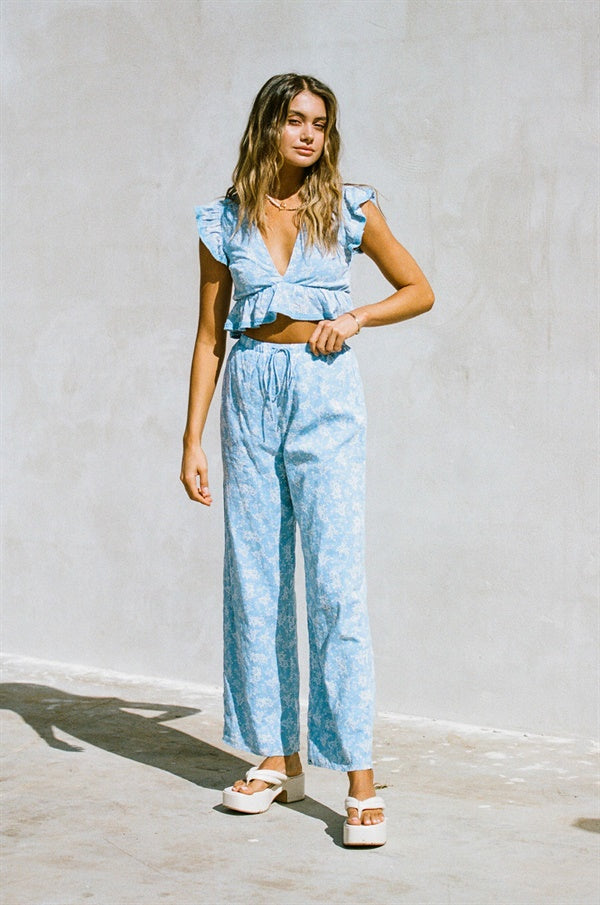 Renata Resort Pants - Azure