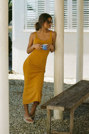 Vallie Midi Dress - Honey