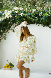 Zaina Dress - Lemon Floral