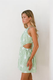 Ronnie One Shoulder Dress - Gingham