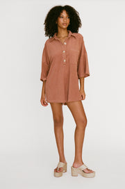 Milena Playsuit - Toasted Biscotti