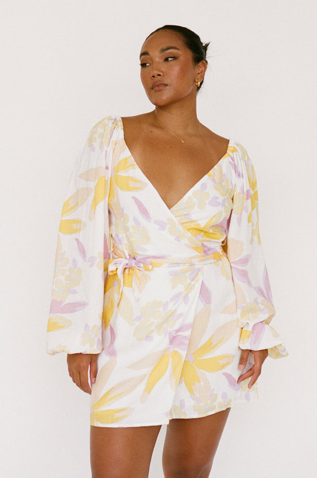 Kona Wrap Dress - Paradise Floral