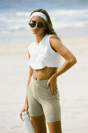 Khaki Bike Shorts