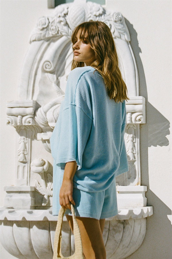 Wanderer Tee - Azure