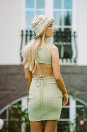 Backless Giorgia Dress - Olive