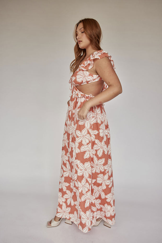 Archa Maxi Dress - Forest Floral