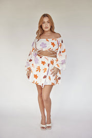 Avie Off Shoulder Dress - Autumn