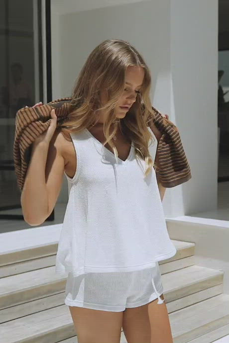 Lyla Knit Tank - Cream